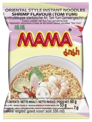 Mama Instant-Nudeln mit Tom Yum Garnelen 60g