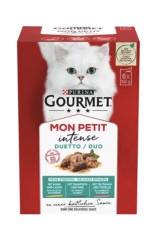 Gourmet Mon Petit Duetti Fleisch & Fisch 6x50g