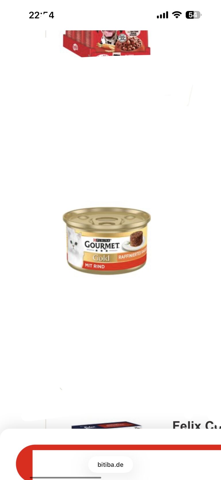 Gourmet Gold Raffiniertes Ragout mit Rind 85g