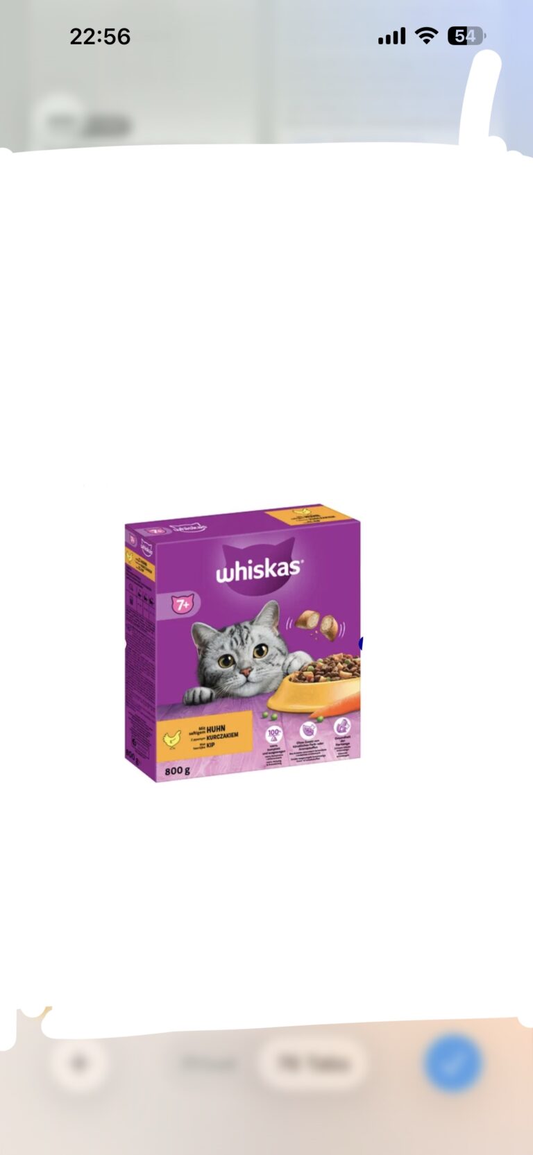 Whiskas Trocken mit Huhn 7+ – 800 g