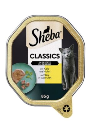 Sheba Classics in Pastete mit Kalb & Huhn 85g