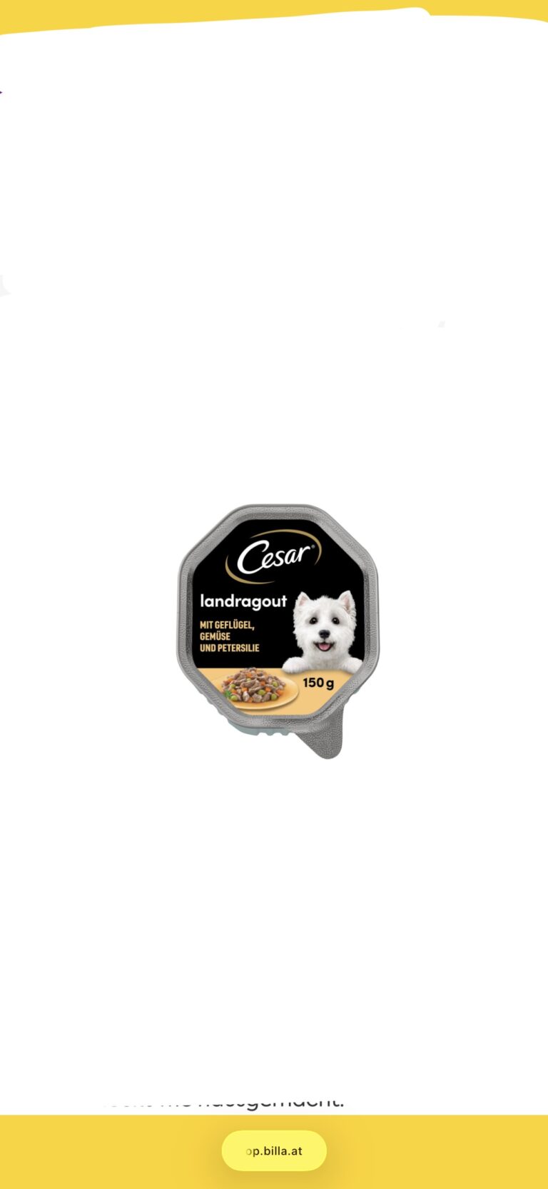 Cesar Landküche Geflügel & Gemüse 150 g