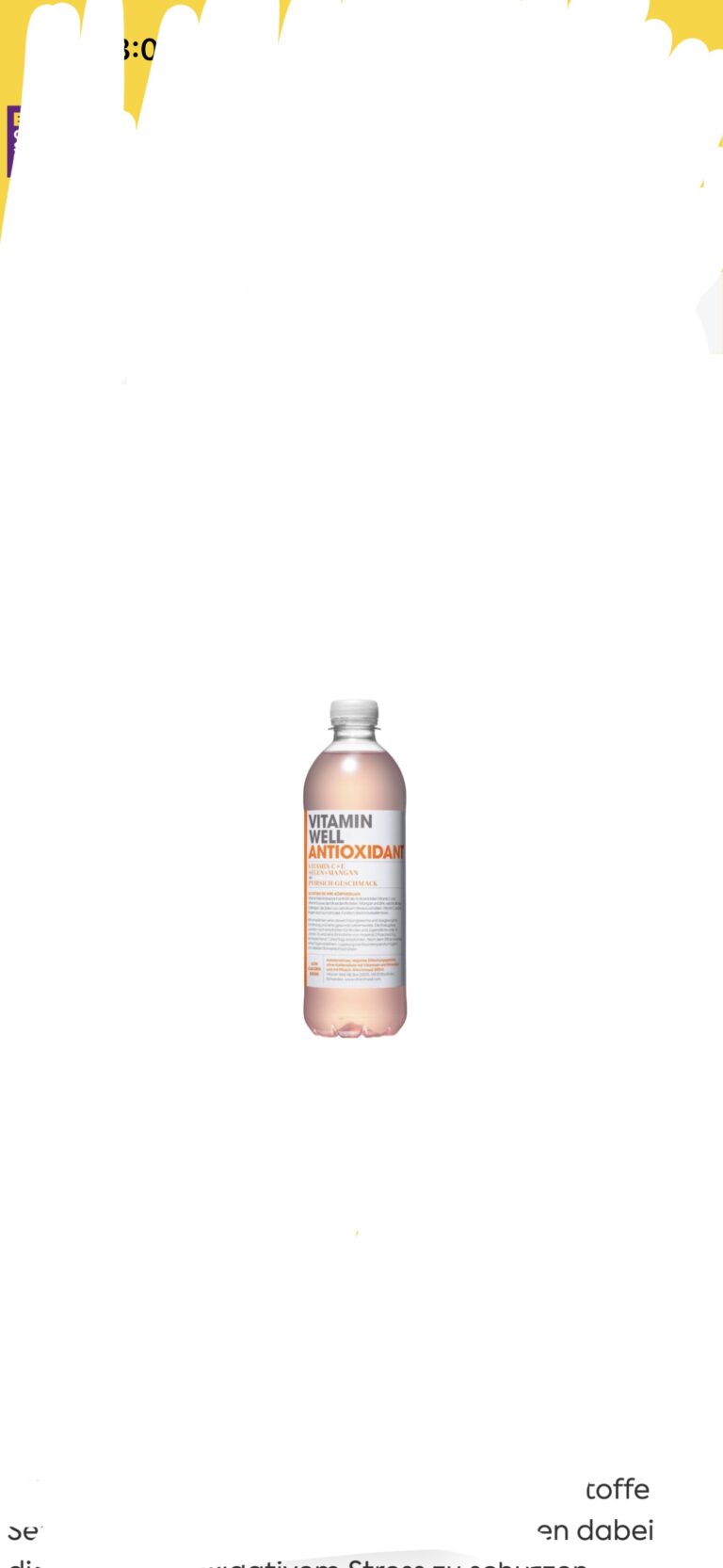 Vitamin Well Antioxidant Pfirsich 0.5 L