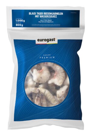 Eurogast Riesengarnelen Black Tiger Easy Peel TK 8 – 12 per 363g 1kg