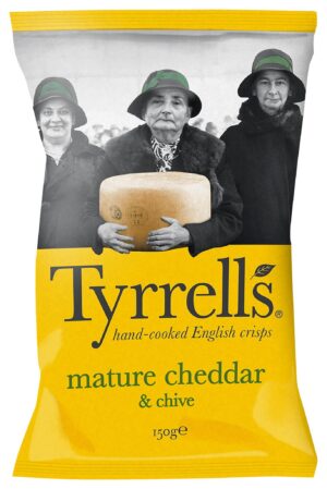 Tyrrell’s Mature Cheddar Käse Schnittlauch 150g