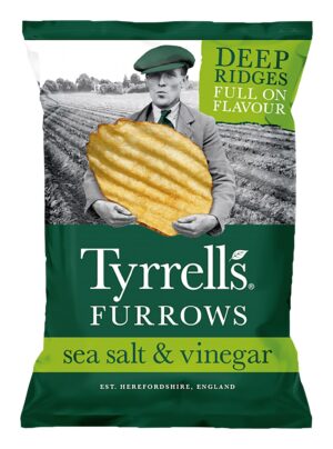 Tyrrell’s Furrows Sea Salt & Vinegar 150g