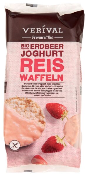 Verival Erdbeer-Joghurt Reiswaffeln Bio 100g