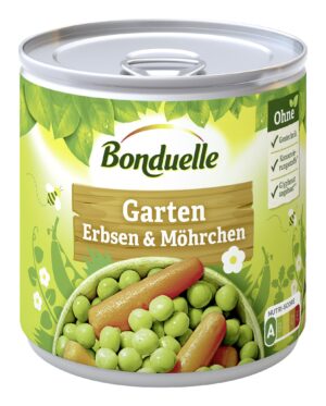 Bonduelle Garten-Erbsen mit Möhrchen 400g