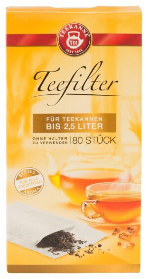 Teekanne Teefilter groß 80 Stück