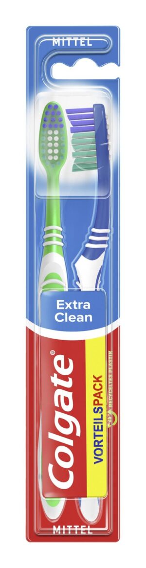 Colgate Zahnbürste extra clean medium 2 Stück