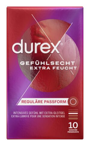 Durex Kondome Gefühlsecht extra feucht 10 Stück