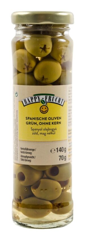 Happy Frucht Oliven grün ohne Kern 140g