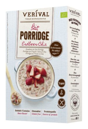 Verival Erdbeer-Chia Porridge Bio 350g