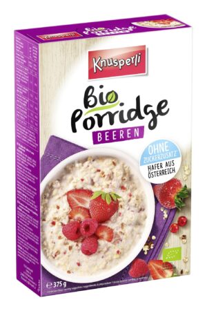 BIO Knusperli Porridge Beeren 375g