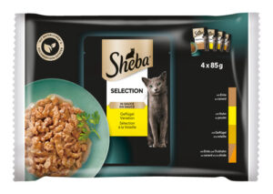 Sheba Selection in Sauce Katzenfutter Geflügel Variation 4x85g