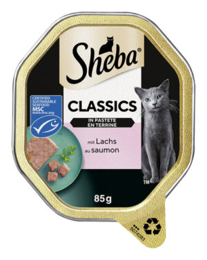 Sheba Katzenfutter Classic mit Lachs 85g