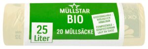 Müllstar Bio Müllsäcke grün 25L 20 Stück