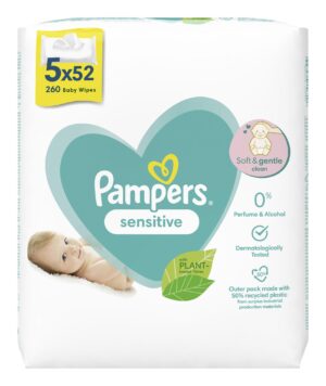 Pampers Feuchttücher Sensitive 5 x 52 Stück