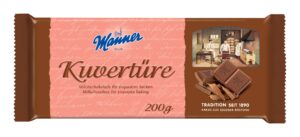 Manner Kuvertüre Milchschokolade 200g