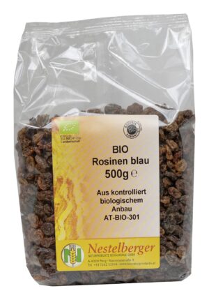 Nestelberger Rosinen blau Bio 500g