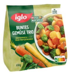 Iglo Erntefrisch Gemüse Trio bunt TK 650g