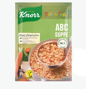 Knorr Bitte Zu Tisch ABC Suppe 4 Teller